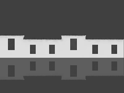 New Chinese-style Enclosure Wall Landscape Wall 3d model