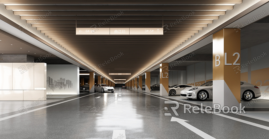 Underground Parking Modern Parking model