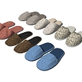 Cotton slippers 3d model