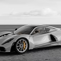 Sleek Silver Sports Car With Streamlined Body And High Performance Alloy Wheels