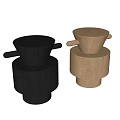 The combination of the round edges and corners of the silent wind 3d model