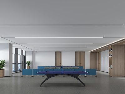 table tennis activity room sports 3d model