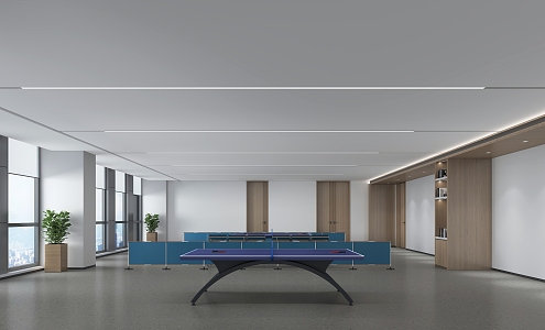 table tennis activity room sports 3d model