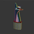 Modern Architectural Tower With Unique Spire Design And Square Base Structure