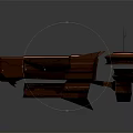 Futuristic Brown Spaceship Design with Detailed Antennas and Platform Structures for Deep Space Exploration Missions