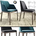 Modern Single Chair With Teal And Black Velvet Upholstery And Wooden Legs