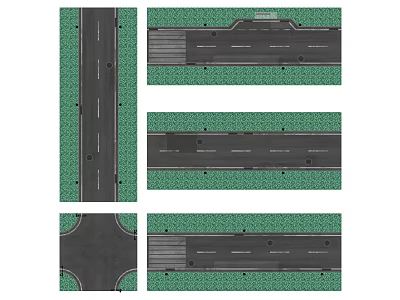 Modern road traffic accessories 3d model