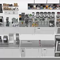 Commercial Kitchen Equipment With Modern Cabinets Shelves Worktables And Storage Solutions 3d model