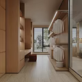 Modern Bedroom Interior Design With Fireplace Cozy Bed And Trees Outside