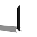 Modern Curved Television With Black Screen Silver Stand And Sleek Contemporary Design