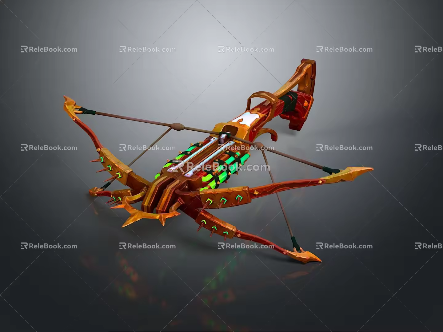 Crossbow Mechanical Crossbow Shift Bow and Arrow Shoot Far Equipment Weapons High-tech Crossbow 3d model