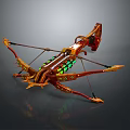 Crossbow Mechanical Crossbow Shift Bow and Arrow Shoot Far Equipment Weapons High-tech Crossbow 3d model