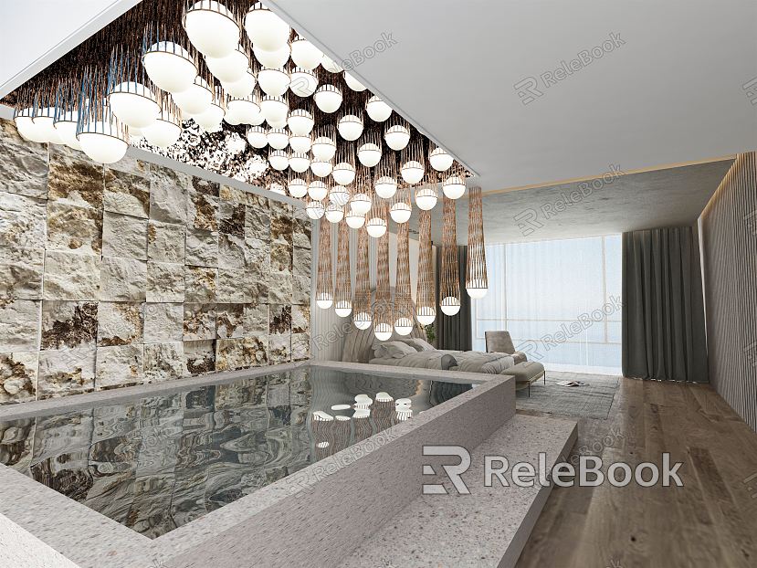 Modern Rooms Spa Hotel Rooms model