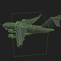 Gray Fighter Jet Side View With Tail Wing Main Wings And Twin Engines