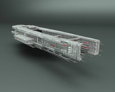 modern spaceship spaceship 3d model