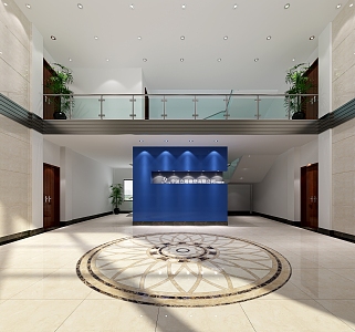 Public Space Corporate Lobby 3d model