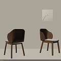 Minimalist Solid Wood Dining Chairs With Soft Cushion For Warm Cozy Stylish Home Dining Interior