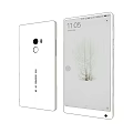 Xiaomi MI Smartphone Front and Back Design With Circular Camera Sleek Screen and Minimalist Wallpaper