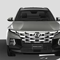 Silver Modern Pickup Truck With Sleek Front Fascia And Alloy Wheels