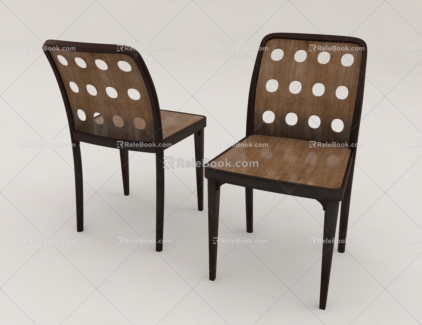 Dining Chair Stool Chair 3d model