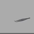 Metal Tweezers With Curved Tips And Non Slip Grip For Household Use