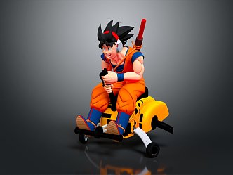 Modern game character Goku Dragon Ball Monkey King Dragon Ball Monkey King 3d model