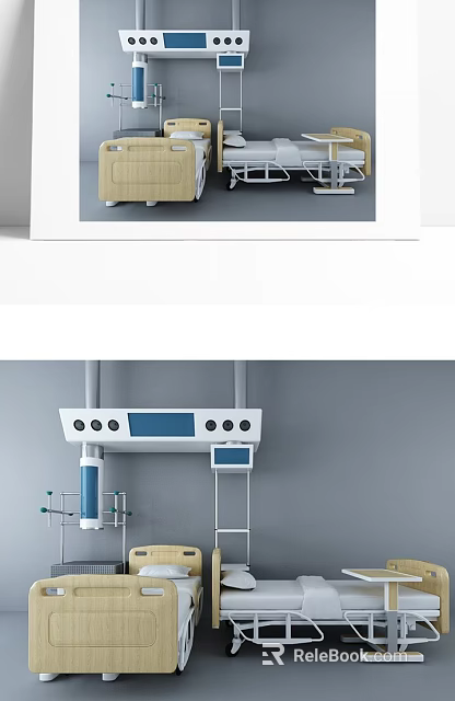 Advanced Medical Devices With Digital Display And Control Systems For Hospital Clinics 3d model 