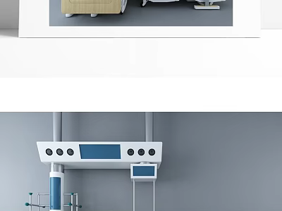 Advanced Medical Devices With Digital Display And Control Systems For Hospital Clinics 3d model