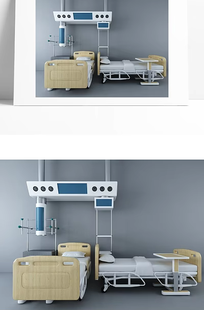 Advanced Medical Devices With Digital Display And Control Systems For Hospital Clinics 3d model
