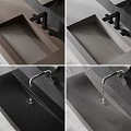 Bathroom Sink Combinations with Various Designs Shapes and Modern Faucets