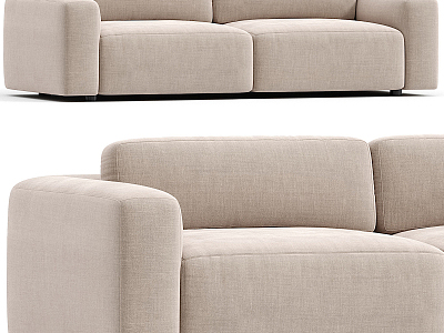 Modern double sofa 3d model