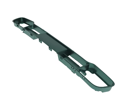 Heavy Duty Green Metal Mechanical Bracket Structure For Engineering Applications 3d model