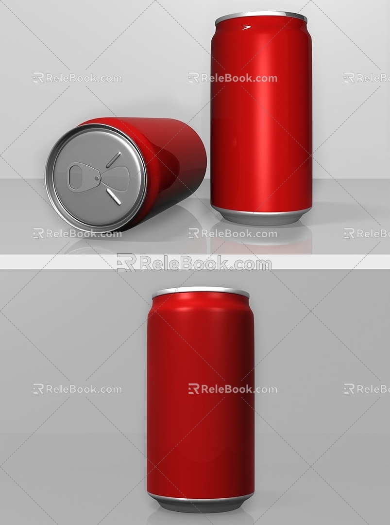 Modern cans 3d model