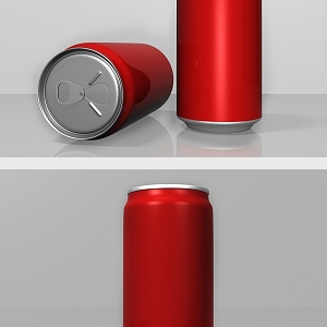 Modern cans 3d model