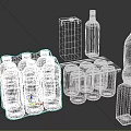 Modern Drinks 3d model