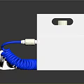 WISTORQUE Device With White Housing Blue Coiled Cable And Connection Head