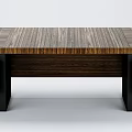 Modern Office Desk With Wooden Tabletop Drawer Storage And Metal Legs Design
