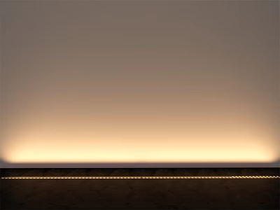 Outdoor Strip Lights With Warm Yellow Light Illuminating Dark Ground For Cozy Soft Ambiance 3d model
