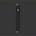 Black Vertical Computer Server Chassis With Multiple Ports And External Antenna