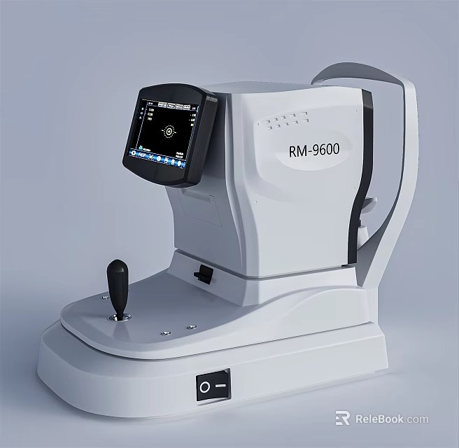 RM-9600 Medical Device With Digital Screen And Control Panel For Eye Examination 3d model 