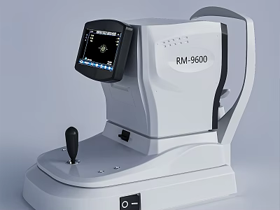 RM-9600 Medical Device With Digital Screen And Control Panel For Eye Examination 3d model
