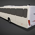 Bus Passenger Bus Shuttle Low Face Number Low Model Simple Model Game Sub-era Film and Television Level 3d model