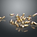 Bullets Pistol Bullets Rifle Bullets Machine Gun Bullets Ammunition Bullet Box Bullets Shooting Bullets 3d model