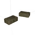 Vintage Wooden Crates With Metal Straps And Retro Design For Storage