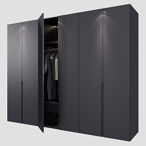 Wardrobe Cabinet Wardrobe Home Furniture Wardrobe Clothes Bedroom Simple Clothes Hanger 3d model