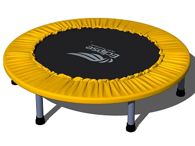 modern trampoline children trampoline entertainment equipment 3d model