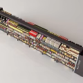 Retail Display Shelf With Multiple Layers For Organized Merchandise Arrangement