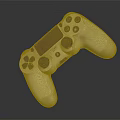 Ergonomic White Electronic Gaming Controller With Responsive Buttons Joysticks And Touchpad