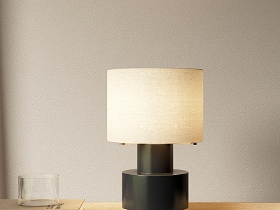 Quiet wind table lamp bedside lamp decorative lamp 3d model