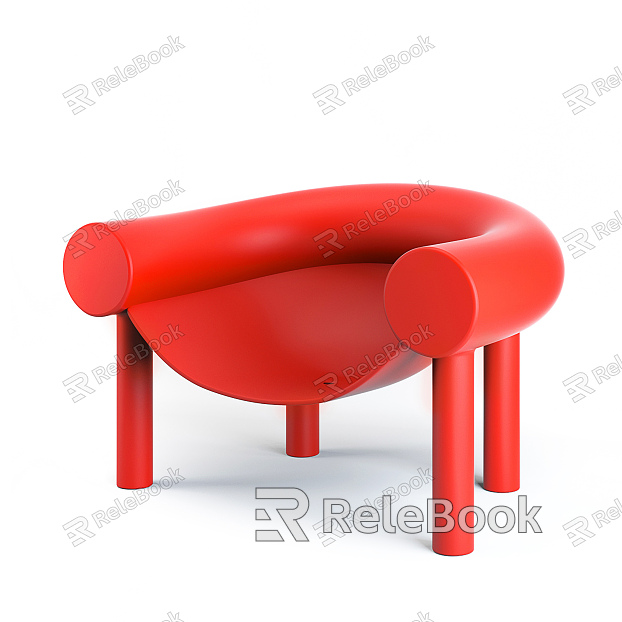 Modern single chair chair model